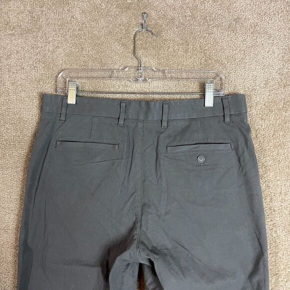 Everlane Chino Pants Mens 32 x 30 Slate Gray Flat Front Slim Tapered Fit NEW - Picture 9 of 11